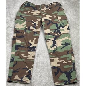 Tru Spec Cargo Pants Mens 38x30 Military Woodland Camouflage Cotton BDU Hunting